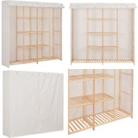 Kleiderschrank Weiß 173 x 40 x 170 cm Stoff - Kleiderschrank - Weißer Kleiderschrank - Garderobe - Textilschrank - Stauraum - Home & Living Kleiderschrank Weiß 173 x 40 x 170 cm Stoff - Kleiderschrank - Weißer Kleiderschrank - Garderobe - Textilschrank - Stauraum - Home & Living von VIDAXL