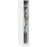 Vidaxl - Kleiderschrank Weiß 30x50x200 cm Holzwerkstoff von VIDAXL