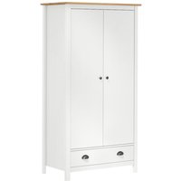 Vidaxl - Kleiderschrank mit 2 Türen Hill Weiß 89x50x170 cm Kiefernholz Vidaxl - Kleiderschrank mit 2 Türen Hill Weiß 89x50x170 cm Kiefernholz von VIDAXL