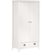 Kleiderschrank mit 2 Türen Hill Weiß 89x50x170 cm Kiefernholz - Vidaxl Kleiderschrank mit 2 Türen Hill Weiß 89x50x170 cm Kiefernholz - Vidaxl von VIDAXL
