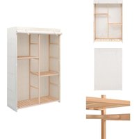 Vidaxl - Kleiderschrank mit 3 Ebenen 110 x 40 x 170 cm - Kleiderschrank - Garderobe - Tischlerarbeit - Holzmöbel - Weißer Kleiderschrank Vidaxl - Kleiderschrank mit 3 Ebenen 110 x 40 x 170 cm - Kleiderschrank - Garderobe - Tischlerarbeit - Holzmöbel - Weißer Kleiderschrank von VIDAXL