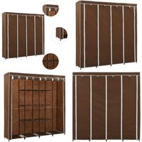 Vidaxl - Kleiderschrank mit 4 Fächern Braun 175 x 45 x 170 cm - Kleiderständer - Garderobenständer - Schuhschrank - Stauraum - Aufbewahrungsbox Vidaxl - Kleiderschrank mit 4 Fächern Braun 175 x 45 x 170 cm - Kleiderständer - Garderobenständer - Schuhschrank - Stauraum - Aufbewahrungsbox von VIDAXL