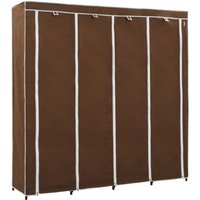 Bonnevie - Kleiderschrank,Aufbewahrungsschrank mit 4 Fächern Braun 175 x 45 x 170 cm vidaXL von BONNEVIE