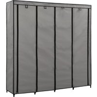 Bonnevie - Kleiderschrank,Aufbewahrungsschrank mit 4 Fächern Grau 175 x 45 x 170 cm vidaXL von BONNEVIE