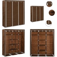 Kleiderschrank mit Fächern und Stangen Braun 150x45x175cm Stoff - Kleiderschrank - Wandhängend - Stauraum - Textil - Braun - Home & Living Kleiderschrank mit Fächern und Stangen Braun 150x45x175cm Stoff - Kleiderschrank - Wandhängend - Stauraum - Textil - Braun - Home & Living von VIDAXL