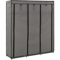 Kleiderschrank mit Fächern und Stangen Grau 150x45x175cm Stoff Vidaxl Kleiderschrank mit Fächern und Stangen Grau 150x45x175cm Stoff Vidaxl von VIDAXL
