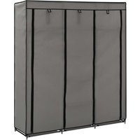 Bonnevie - Kleiderschrank,Aufbewahrungsschrank mit Fächern und Stangen Grau 150x45x175cm Stoff vidaXL von BONNEVIE