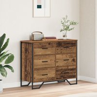 Vidaxl - Kommode Altholz 91x35.5x74.5 cm Holzwerkstoff 396405 Vidaxl - Kommode Altholz 91x35.5x74.5 cm Holzwerkstoff 396405 von VIDAXL