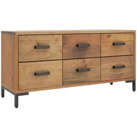 Kommode Braun 110x30x45 cm Massivholz Kiefer Vidaxl Kommode Braun 110x30x45 cm Massivholz Kiefer Vidaxl von VIDAXL