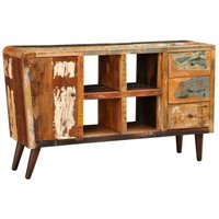 Kommode Massivholz 1 Tür 4 Fächer und 3 Schubladen Vidaxl von VIDAXL