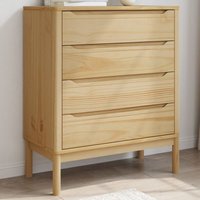 Vidaxl - Kommode floro Wachsbraun Massivholz Kiefer von VIDAXL