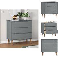 Vidaxl - Kommoden - Living Schubladenschrank molde Grau 80x40x80 cm Massivholz Kiefer - Grau Vidaxl - Kommoden - Living Schubladenschrank molde Grau 80x40x80 cm Massivholz Kiefer - Grau von VIDAXL