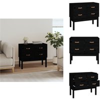 Konsolenschrank Schwarz 90x40x78 cm Massivholz Kiefer - Schreibtisch - Kommode - Regal - Holzmöbel - Sideboard Konsolenschrank Schwarz 90x40x78 cm Massivholz Kiefer - Schreibtisch - Kommode - Regal - Holzmöbel - Sideboard von VIDAXL