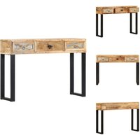 Konsolentisch 110 x 30 x 76 cm Mangoholz Massiv - Mangoholz Tisch - Konsole - Wohnzimmermöbel - Sideboard - Dekorationstisch Konsolentisch 110 x 30 x 76 cm Mangoholz Massiv - Mangoholz Tisch - Konsole - Wohnzimmermöbel - Sideboard - Dekorationstisch von VIDAXL