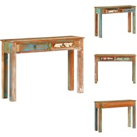 Konsolentisch 110x30x75 cm Altholz Massiv - Konsolentisch - Konsolentische - Tisch - Flurtisch von VIDAXL