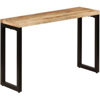 Konsolentisch,Beistelltisch 120x35x76 cm Stahl und Massivholz Mango vidaXL von BONNEVIE