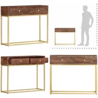 Konsolentisch 90×30×75 cm Massivholz Mango - Vintage-Tisch - Wohnzimmermöbel - Mangoholzmöbel - Sideboard - Kommode - Home & Living Konsolentisch 90×30×75 cm Massivholz Mango - Vintage-Tisch - Wohnzimmermöbel - Mangoholzmöbel - Sideboard - Kommode - Home & Living von VIDAXL