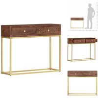 Konsolentisch 90×30×75 cm Massivholz Mango - Vintage-Tisch - Wohnzimmermöbel - Mangoholzmöbel - Sideboard - Kommode Konsolentisch 90×30×75 cm Massivholz Mango - Vintage-Tisch - Wohnzimmermöbel - Mangoholzmöbel - Sideboard - Kommode von VIDAXL
