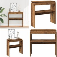 Konsolentisch Altholz-Optik 80x30x80 cm Holzwerkstoff - Vidaxl Konsolentisch Altholz-Optik 80x30x80 cm Holzwerkstoff - Vidaxl von VIDAXL