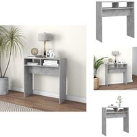 Konsolentisch Betongrau 78x30x80 cm Holzwerkstoff - Konsolentisch - Beistelltisch - Wohnraumgestaltung - Flurmöbel - Grau von VIDAXL