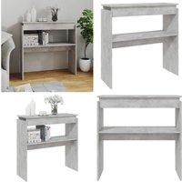 Vidaxl - Konsolentisch Betongrau 80x30x80 cm Holzwerkstoff - Konsolentisch - Beistelltisch - Wohnraumgestaltung - Flurmöbel - Grau Tisch - Home & Vidaxl - Konsolentisch Betongrau 80x30x80 cm Holzwerkstoff - Konsolentisch - Beistelltisch - Wohnraumgestaltung - Flurmöbel - Grau Tisch - Home & von VIDAXL