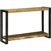 Konsolentisch Braun 120 x 33 x 75 cm Raues Mango-Massivholz Vidaxl Konsolentisch Braun 120 x 33 x 75 cm Raues Mango-Massivholz Vidaxl von VIDAXL