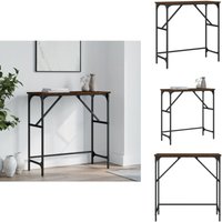 Konsolentisch Braun Eichen-Optik 75x32x75 cm Holzwerkstoff - Konsolentisch - Flurtisch - Wohnzimmerstil - Eiche Optik - Holzmöbel Konsolentisch Braun Eichen-Optik 75x32x75 cm Holzwerkstoff - Konsolentisch - Flurtisch - Wohnzimmerstil - Eiche Optik - Holzmöbel von VIDAXL