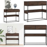 Vidaxl - Konsolentisch Braun Eichen-Optik 90x35x80 cm Holzwerkstoff Vidaxl - Konsolentisch Braun Eichen-Optik 90x35x80 cm Holzwerkstoff von VIDAXL