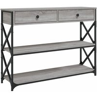 Konsolentisch Grau Sonoma 100x28x75 cm Holzwerkstoff Vidaxl Konsolentisch Grau Sonoma 100x28x75 cm Holzwerkstoff Vidaxl von VIDAXL