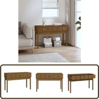 Konsolentisch Honigbraun 114x40x75 cm Massivholz Kiefer - Holztisch - Konsolentisch - Sideboard - Wohnzimmerschrank - Kiefernholzmöbel von VIDAXL
