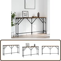 Konsolentisch Räuchereiche 140x23x75 cm Holzwerkstoff - Konsolentisch - Flurtisch - Wohnzimmerstil - Sideboard - Industriel Design Konsolentisch Räuchereiche 140x23x75 cm Holzwerkstoff - Konsolentisch - Flurtisch - Wohnzimmerstil - Sideboard - Industriel Design von VIDAXL