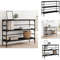 Konsolentisch Schwarz 100x32x75 cm Holzwerkstoff - Konsolentisch - Flurtisch - Sideboard - Wohnraumgestaltung - Industriel Style von VIDAXL