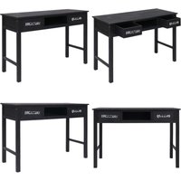 Konsolentisch Schwarz 110 x 45 x 76 cm Holz - Schreibtisch - Konsole - Wohnzimmermöbel - Sideboard - Deko Regal - Home & Living von VIDAXL