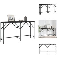 Konsolentisch Schwarz 140x29x75 cm Holzwerkstoff - Konsolentisch - Flurtisch - Sideboard - Wohnzimmerstil - Industriel Design von VIDAXL