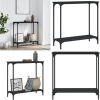 Konsolentisch Schwarz 75x30,5x75 cm Holzwerkstoff - Konsolentisch - Flurtisch - Sideboard - Wohnraumgestaltung - Einrichtungstipps - Home & Living von VIDAXL