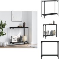 Konsolentisch Schwarz 75x30,5x75 cm Holzwerkstoff - Konsolentisch - Flurtisch - Sideboard - Wohnraumgestaltung - Einrichtungstipps von VIDAXL