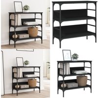 Konsolentisch Schwarz 75x32x75 cm Holzwerkstoff - Konsole Tisch - Flurtisch - Sideboard - Wohnzimmerstil - Industriel Design - Home & Living von VIDAXL