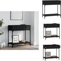 Konsolentisch Schwarz 75x34,5x75 cm Holzwerkstoff - Konsolentisch - Konsolentische - Sofatisch - Flurtisch Konsolentisch Schwarz 75x34,5x75 cm Holzwerkstoff - Konsolentisch - Konsolentische - Sofatisch - Flurtisch von VIDAXL