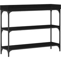 Konsolentisch mit Regal Schwarze Eiche 100 x 30 x 80 cm Vidaxl von VIDAXL