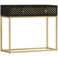 Konsolentisch Schwarz und Golden 90x30x75 cm Mango Massivholz Vidaxl Konsolentisch Schwarz und Golden 90x30x75 cm Mango Massivholz Vidaxl von VIDAXL