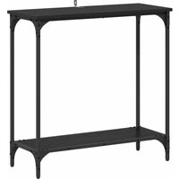 Konsolentisch mit Regal Schwarz Eichen-Optik 75 x 30.5 x 75 cm vidaXL Konsolentisch mit Regal Schwarz Eichen-Optik 75 x 30.5 x 75 cm vidaXL von VIDAXL
