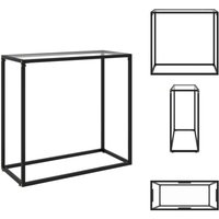 Konsolentisch Transparent 80x35x75 cm Hartglas - Konsolentisch - Wohnzimmermöbel - Sideboard - Transparenter Tisch - Hartglastisch von VIDAXL