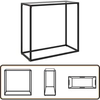 Konsolentisch Transparent 80x35x75 cm Hartglas - Konsolentisch - Wohnzimmermöbel - Sideboard - Transparenter Tisch - Hartglastisch von VIDAXL