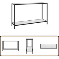 Konsolentisch Weiß 120x35x75 cm Hartglas - Konsolentisch - Wohnzimmermöbel - Sideboard - Nachttisch - Weißer Tisch von VIDAXL