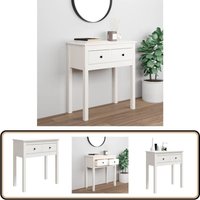 Konsolentisch Weiß 70x35x75 cm Massivholz Kiefer - Konsolentisch - Wohnzimmermöbel - Holzmöbel - Esszimmertisch - Sideboard von VIDAXL