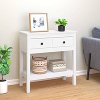 Konsolentisch Weiß 75x35x75 cm Massivholz Kiefer - Vidaxl von VIDAXL