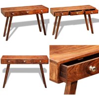 Konsolentisch mit 3 Schubladen 76 cm Massivholz Palisander - Konsole Tisch - Wohnzimmermöbel - Holz Sideboard - Palissander - Handgemacht - Home & Konsolentisch mit 3 Schubladen 76 cm Massivholz Palisander - Konsole Tisch - Wohnzimmermöbel - Holz Sideboard - Palissander - Handgemacht - Home & von VIDAXL