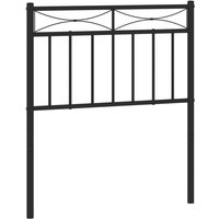 Kopfteil Metall Schwarz 75 cm Vidaxl von VIDAXL