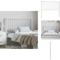 Vidaxl - Kopfteil Metall Weiß 100 cm - Bettenkopfteil - Metallbett - Weißer Kopfteil - Kopfteil 100 Cm - Bettdeko Vidaxl - Kopfteil Metall Weiß 100 cm - Bettenkopfteil - Metallbett - Weißer Kopfteil - Kopfteil 100 Cm - Bettdeko von VIDAXL