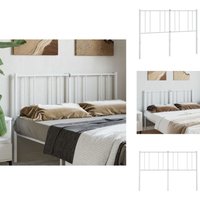 Vidaxl - Kopfteil Metall Weiß 120 cm - Bettenkopfteil - Metallbett - Weißer Kopfteil - Kopfteil 120 Cm - Schlafzimmereinrichtung Vidaxl - Kopfteil Metall Weiß 120 cm - Bettenkopfteil - Metallbett - Weißer Kopfteil - Kopfteil 120 Cm - Schlafzimmereinrichtung von VIDAXL